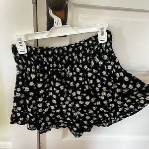 high waisted summer flowy shorts